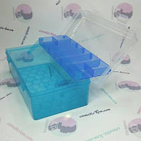 Органайзер бокс прозоро-блакитний MEDIUM BOX R761