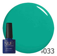 Гель-лак NUB № 033 CLEAN GREEN 8 мл