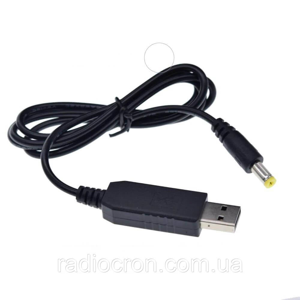 Підвищувальний USB кабель 5-12 В, роз'єм 2.1 x 5.5 мм