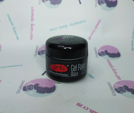 Гель фарба PNB для дизайну Black/UV/LED Gel Paint PNB 5ml