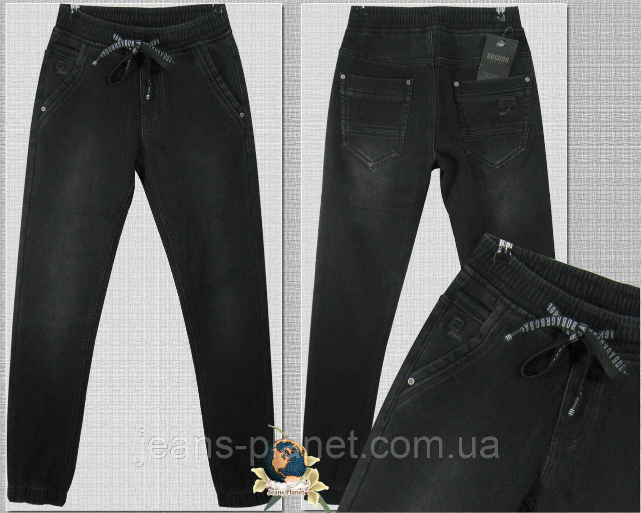 Джинси молодіжні чоловічі утеплені джогери 34 розмір, фото 1
