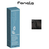 Крем-фарба для волосся Fanola № 5.1 Light Chestnut Ash світло каштановий з попелястим відтінком, 100мл