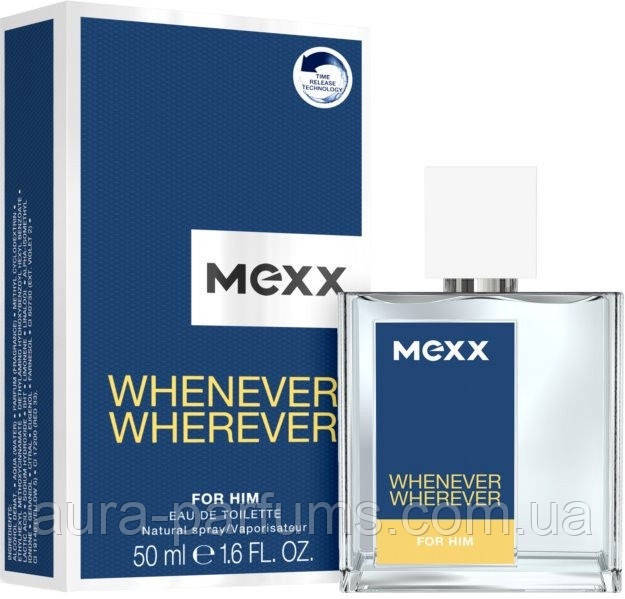 Чоловічі парфуми Mexx Whenever Wherever For Him Туалетна вода 50 ml/мл