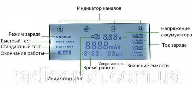 зарядка літокалу-500 зарядний пристрій Litokala Li-500