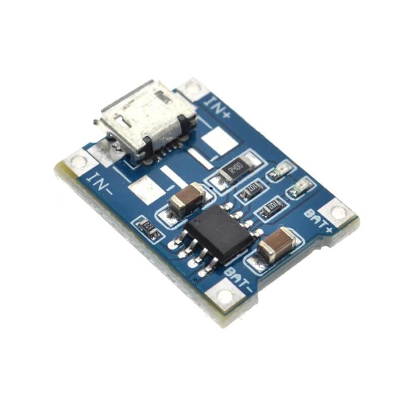TP4056 Модуль заряду Li-ion акумуляторів, MicroUSB