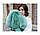 Жіноча куртка парка з хутром на капюшоні хутряна бавовняна підкладка, фото 6