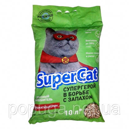 Деревний наповнювач Super Cat 3 кг, з ароматом