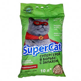 Деревний наповнювач Super Cat 3 кг, з ароматом