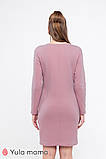 Тепла сукня для вагітних і годування MILANO DR-49.182 рожева, фото 5