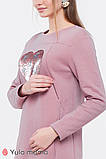 Тепла сукня для вагітних і годування MILANO DR-49.182 рожева, фото 3