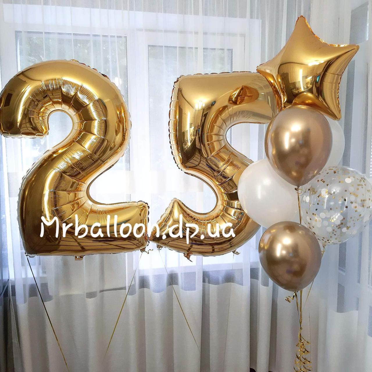 Гелієві кулі на день народження 25 років