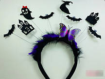 🔥 Розпродаж! Оригінальний Обруч на свято 27х27 см Метелик і Фігури