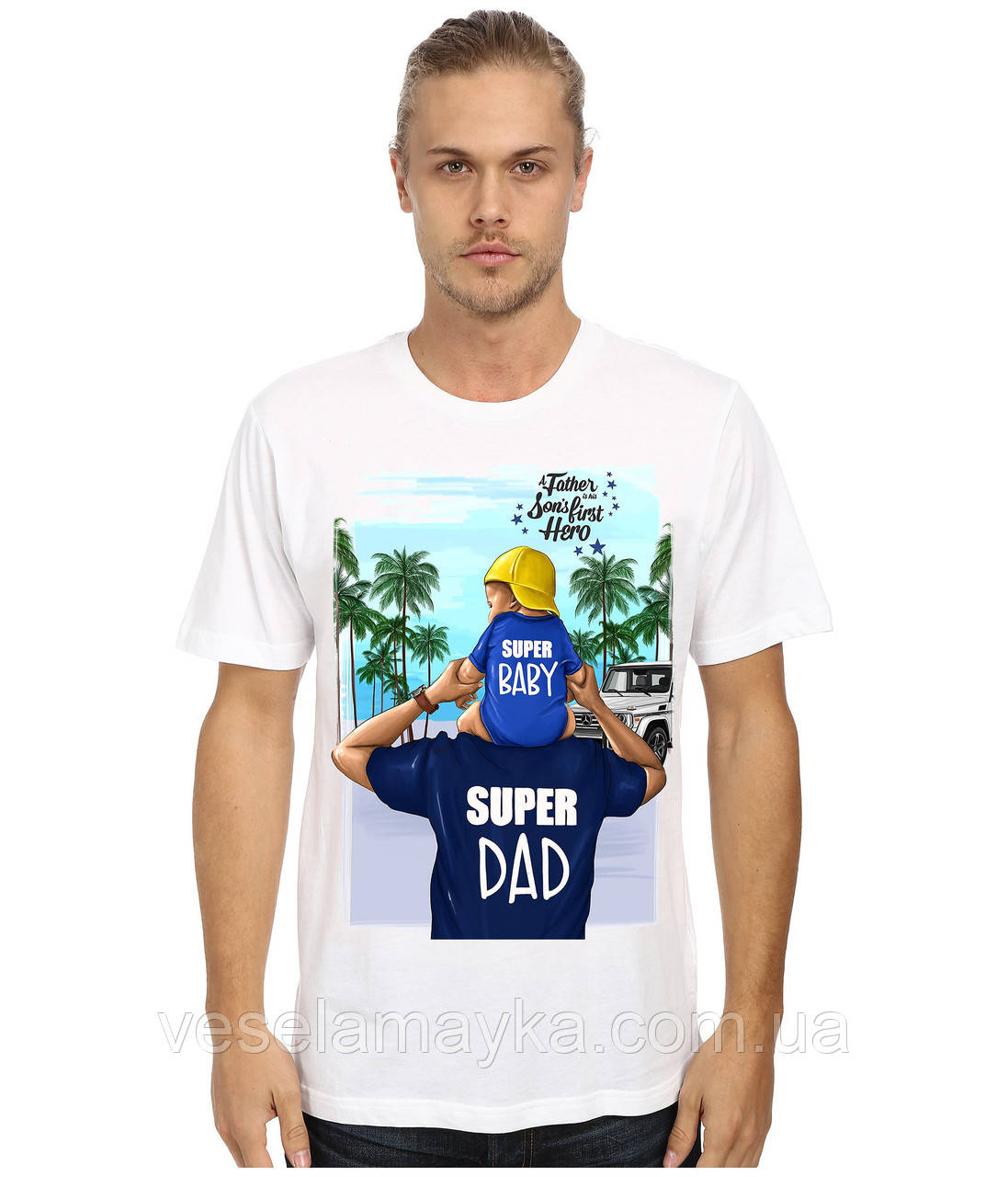 Дизайнерська футболка Super Dad