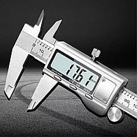 Штангенциркуль электронный металлический 150 мм / Высокоточный цифровой микрометр (шаг 0.01 мм)