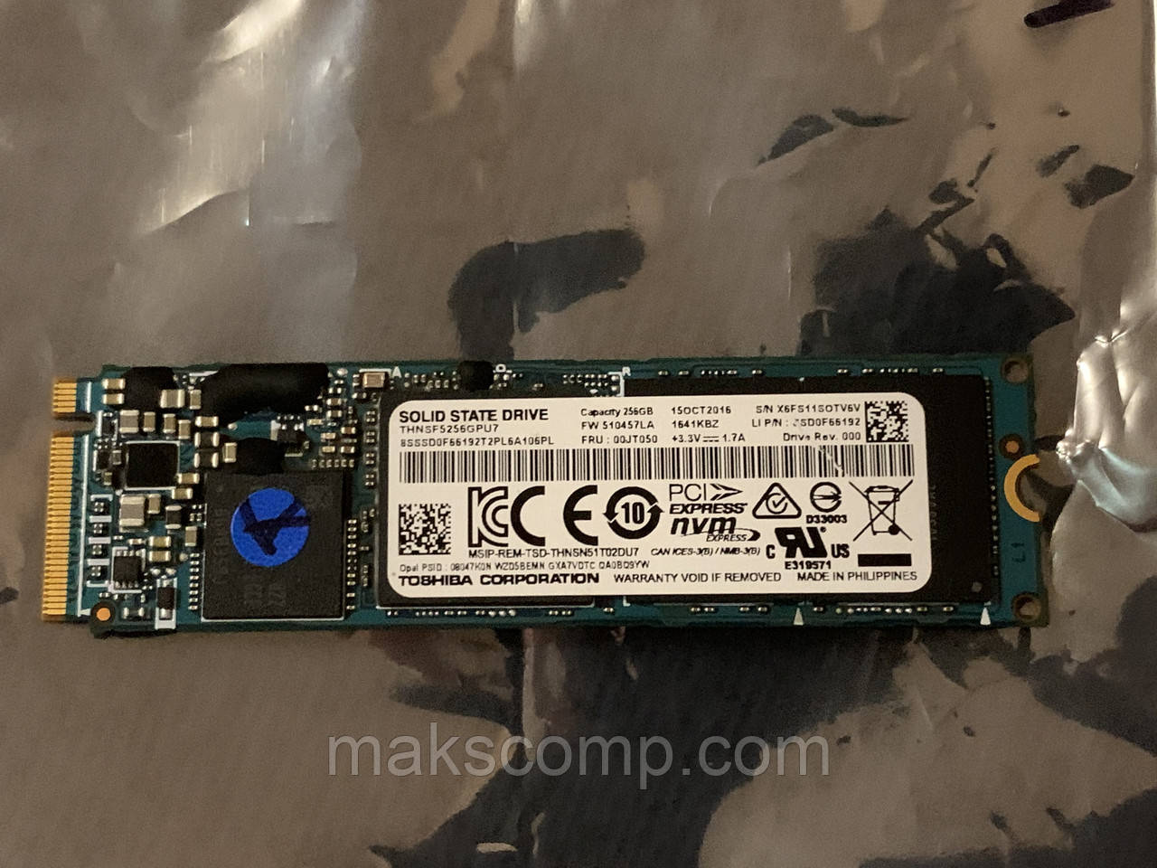 SSD Toshiba 256GB XG4 m.2 PCIe NVMe (THNSF5256GPU7