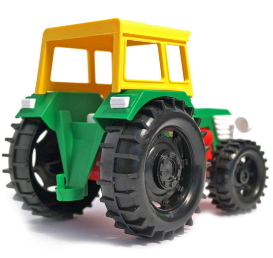 Игрушечная машинка трактор с прицепом в коробке (39009) Wader - фото 3 - id-p121976017