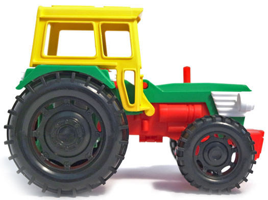 Игрушечная машинка трактор с прицепом в коробке (39009) Wader - фото 5 - id-p121976017