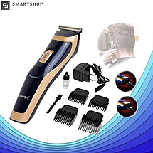 Бездротова машинка для стрижки волосся Gemei GM-6005, фото 2