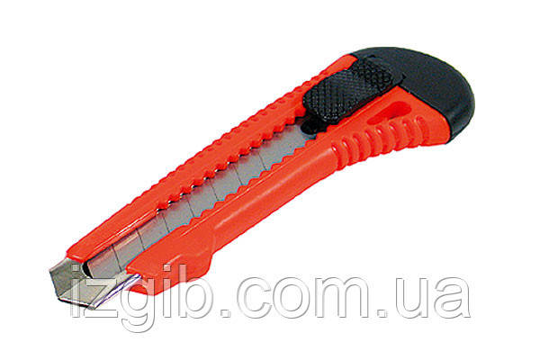 Нож с выдвижным лезвием HOUSE-TOOLS 18мм усиленный (1) - фото 1 - id-p121987366