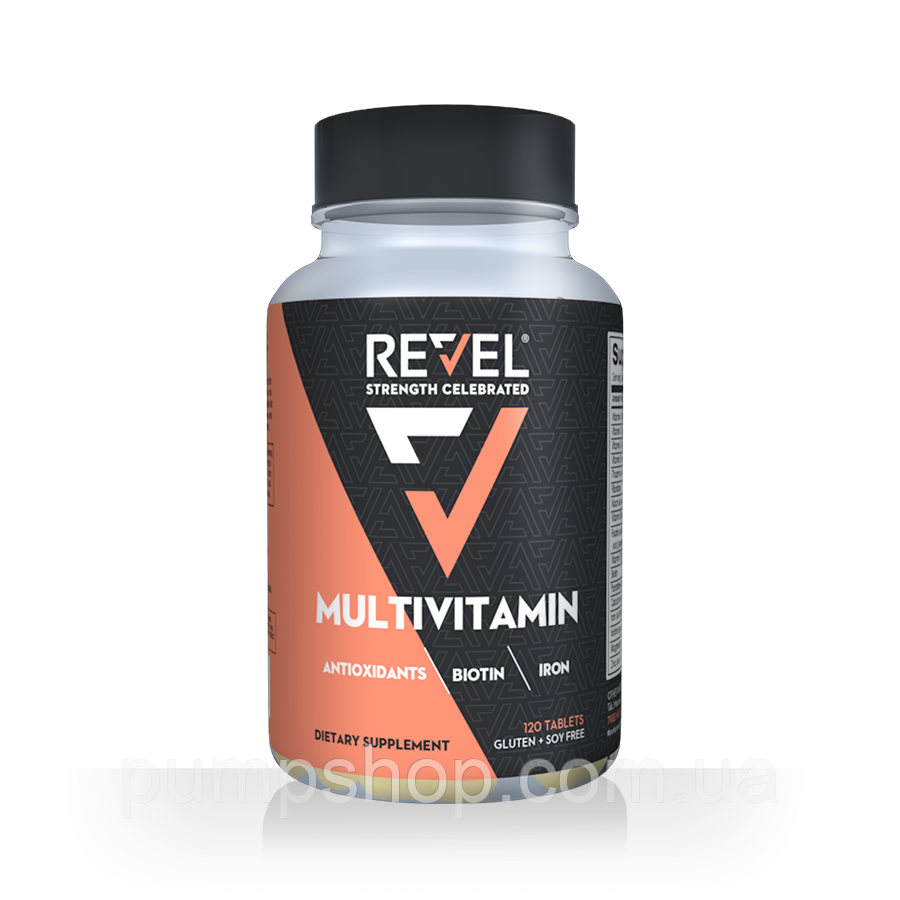 Вітаміни для жінок Revel Women`s Multivitamin Biotin Collagen Antioxidants 120 капс.