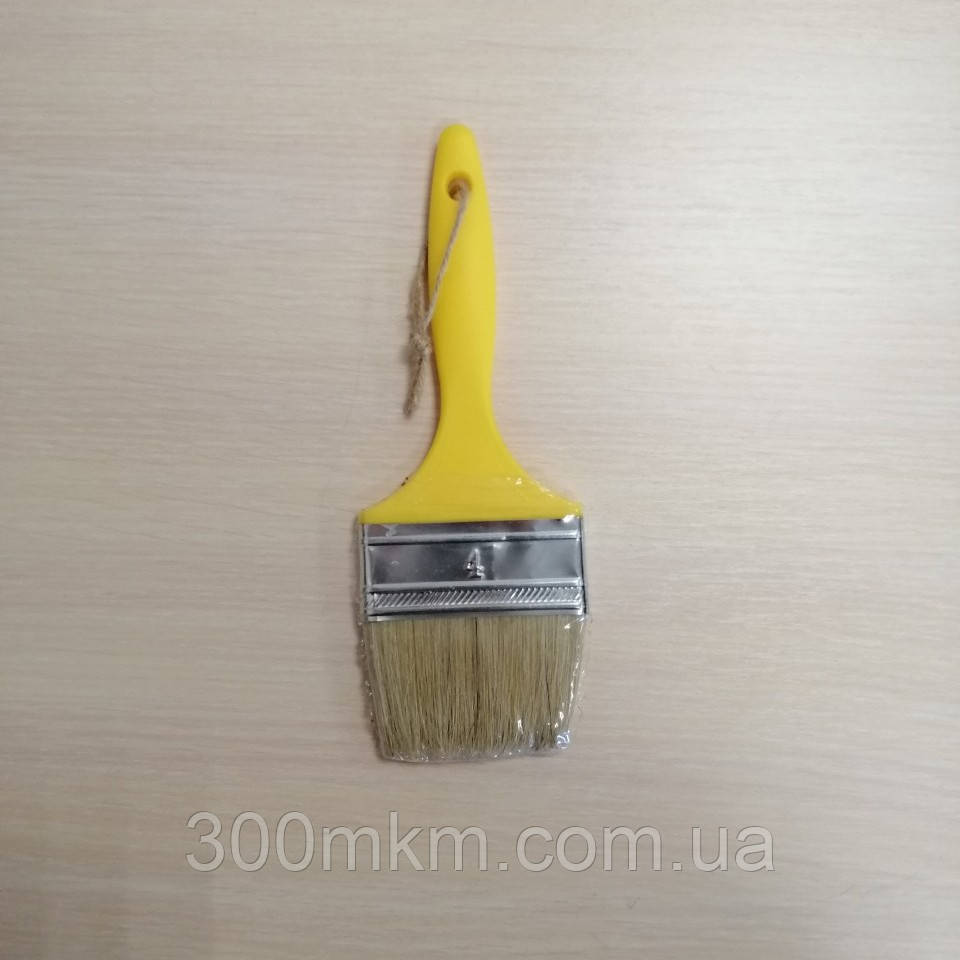 Пензель для акрилової фарби, флейцевий пензлик комбінований світлий щетина, розмір 4 дюйми, 10.16 см