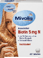 Біологічно активна добавка Mivolis Biotin 5mg N, 60 шт.