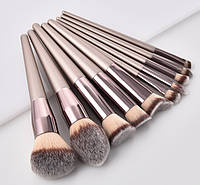 Набір пензлів для макіяжу 10 шт Rozi fansi оригінал