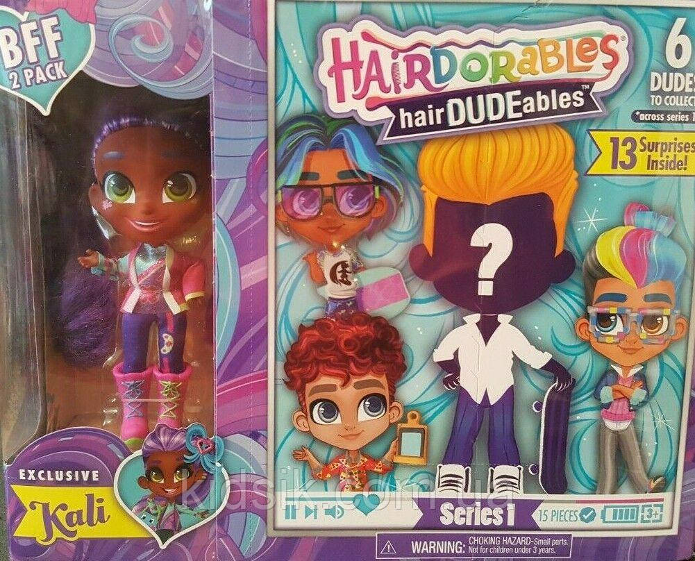 Лялька Хэрдораблс Хлопчики / HairDUDEables Collectible Series 1 Kali