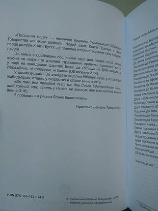 Новий Завіт, Послання Надії, переклад Рафаїла Турконяка, 26х17см, великий шрифт, м'яка обкладинка., фото 2