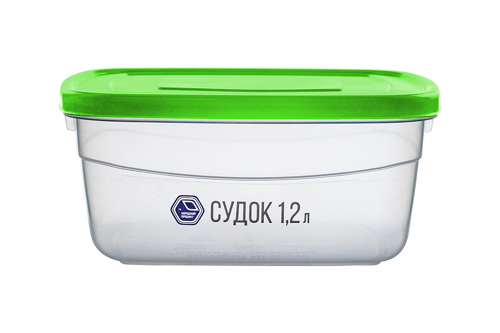 Судок 1,2 л зелений (арт. 91з)