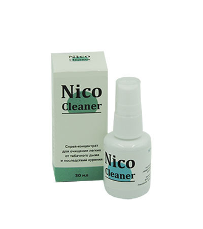 Nico Cleaner - спрей для очищення легенів від тютюнового диму Ніко Клинер