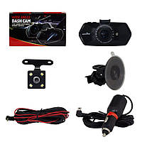 Автомобильный видеорегистратор JS-322 камера-регистратор с микрофоном HD 1080P (2 камеры)