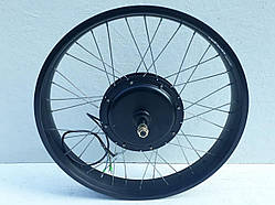 Мотор колесо заднє 48-72v1000w у литому ободі 26*4 FATBIKE