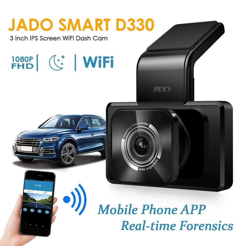 Відеореєстратор Jado D330, Full HD 1080p DVR WIFI, Gps-treker