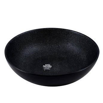 Салатник керамічний з текстурною поверхнею в чорному кольорі Vesuvio Bastide