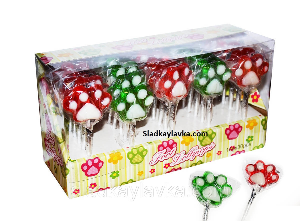 Льодяники на паличці New foot lollipop Велика п'ята 30 шт