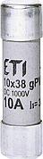 Запобіжник ETI CH gPV DC 10Х38 15А 2625080 30кА 1000V