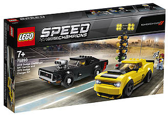 Lego Speed Champions Автомобілі 2018 Dodge Challenger SRT Demon і 1970 Dodge Charger R/T 75893