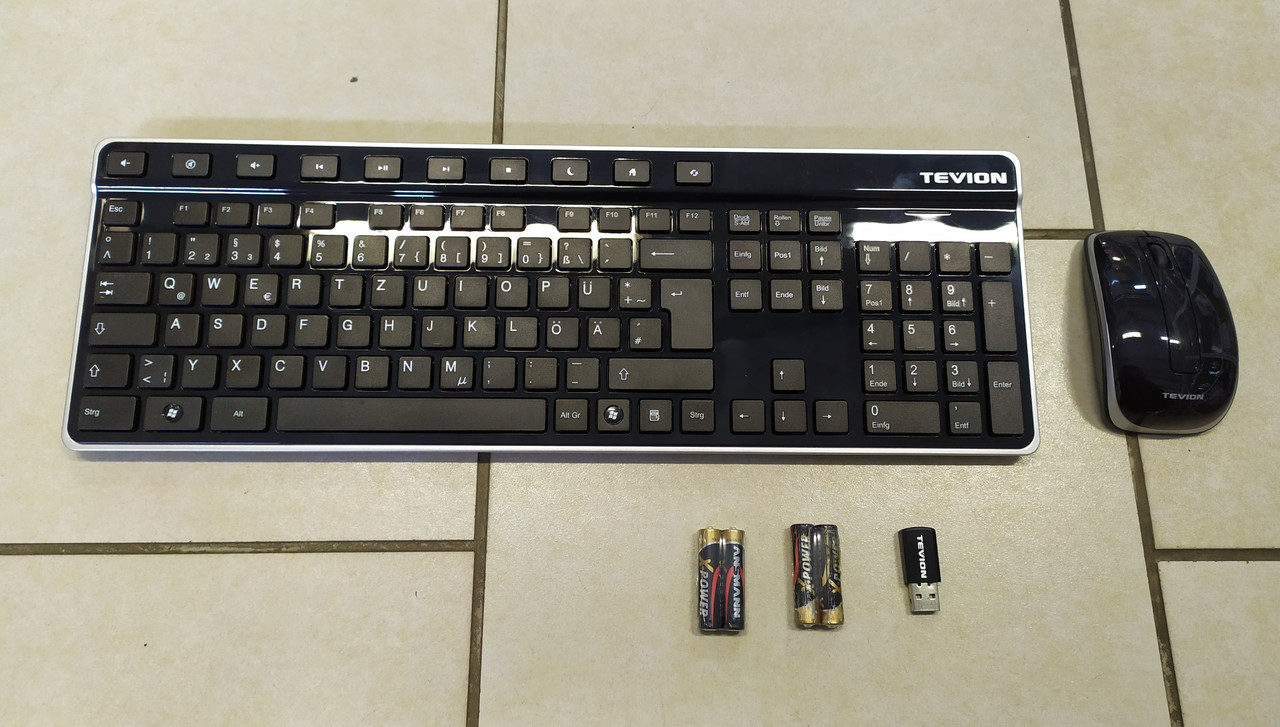 Нова якісна бездротова клавіатура + миша з Німеччини Medion/Tevion MD86603, фото 1