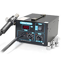 Паяльна станція YIHUA 850AD компресорна, металевий корпус