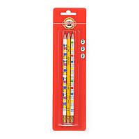 Олівець графітний, НВ, гумка, табл. множ (п-р 3шт)