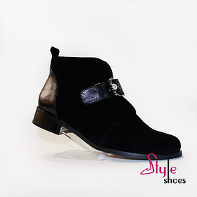 Черевики жіночі демісезонні чорного кольору «Style Shoes»