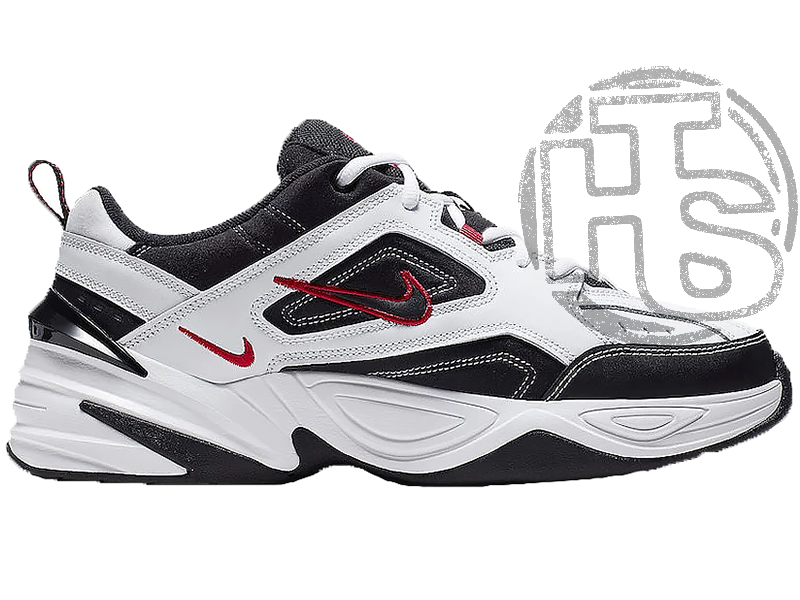 nike m2k tekno black white red