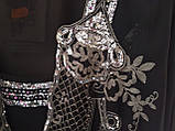 Святкова чорна туніка з вишивкою і нижнім топом 62-64 Giani Forte, фото 5