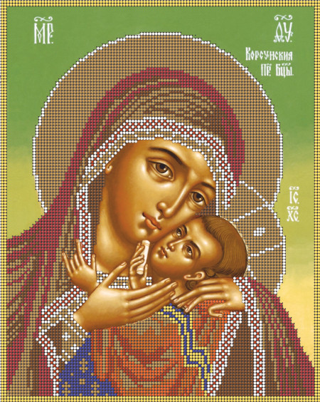 Схема для вышивки бисером А4 Корсунская икона Божией Матери КМИ 4036 - фото 1 - id-p122251203
