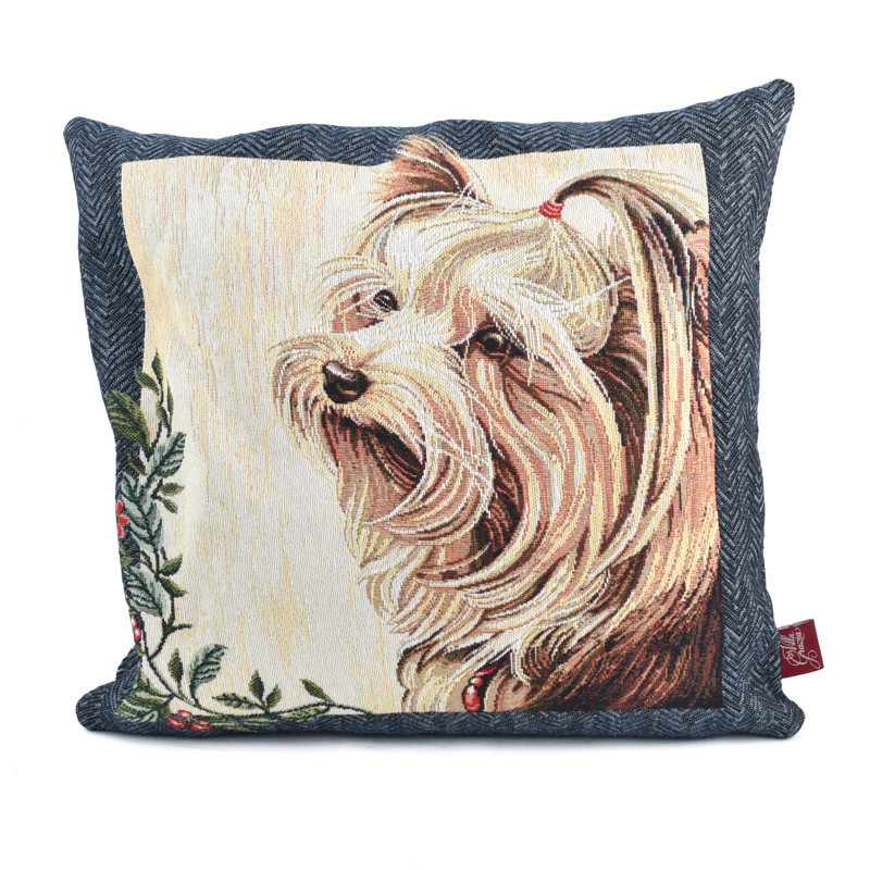 Наволочка декоративна гобеленова Іспанія Villa Grazia Premium Собачка 45x45 (CojinPancho-4545), фото 1