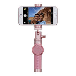 Монопод (селфи-палиця) Momax Selfie Pro 90 см (KMS4) рожевий