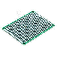 Монтажная макетная плата PCB 40x60мм, шаг 2.54мм, двухсторонняя