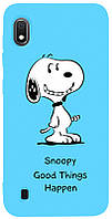 Силіконовий чохол TOTO для Samsung Galaxy A105 A10, Snoopy Sky Blue