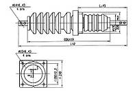 Изоляторы фарфоровые проходные ИП-35-400, Изолятор ИП-35/400-7,5 УХЛ1, Изоляторы ИП-35/400-7,5 УХЛ1